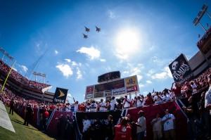 New Orleans Saints at Tampa Bay Buccaneers Jets Fly by